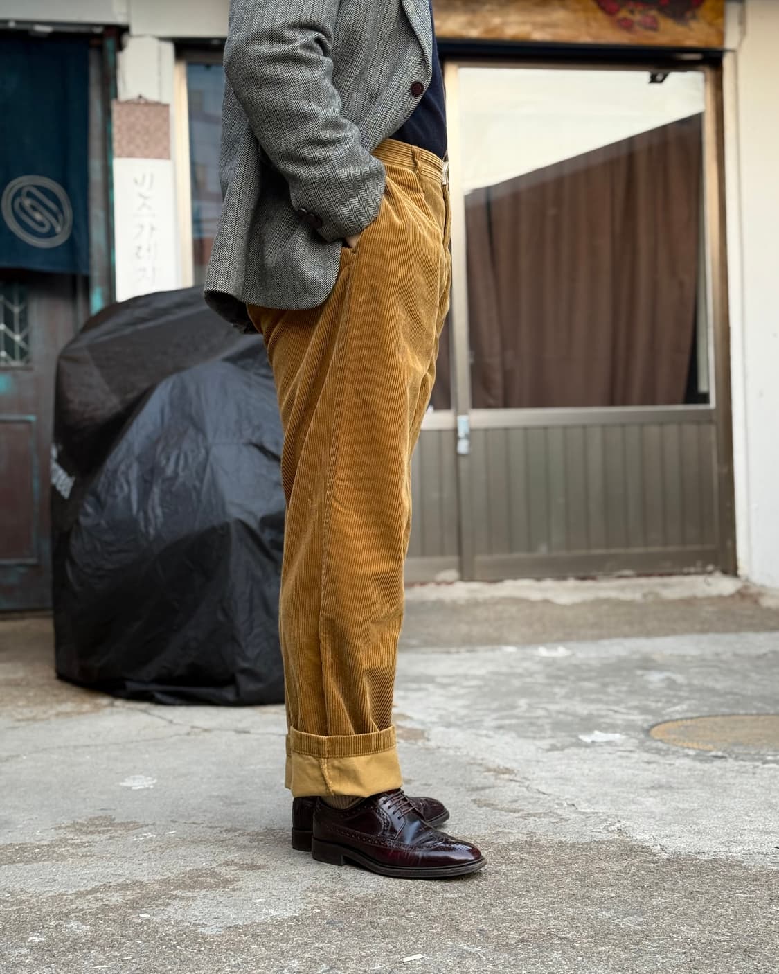 90‘s 폴로 랄프로렌 투턱 코듀로이 앤드류 팬츠 34 상품이미지8