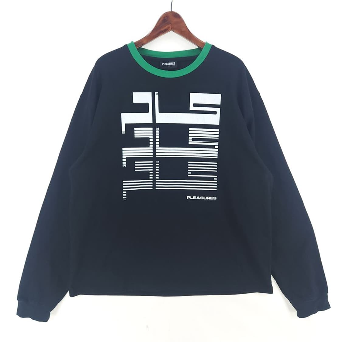 [남XL]플레져 블랙 라운드 티셔츠[Y62-055] 상품이미지1