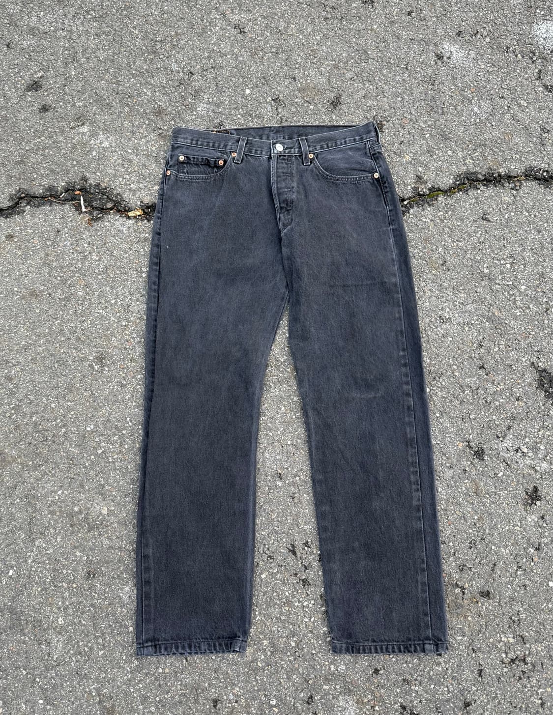 00s 리바이스 501 흑청 데님 팬츠 34X30 상품이미지3