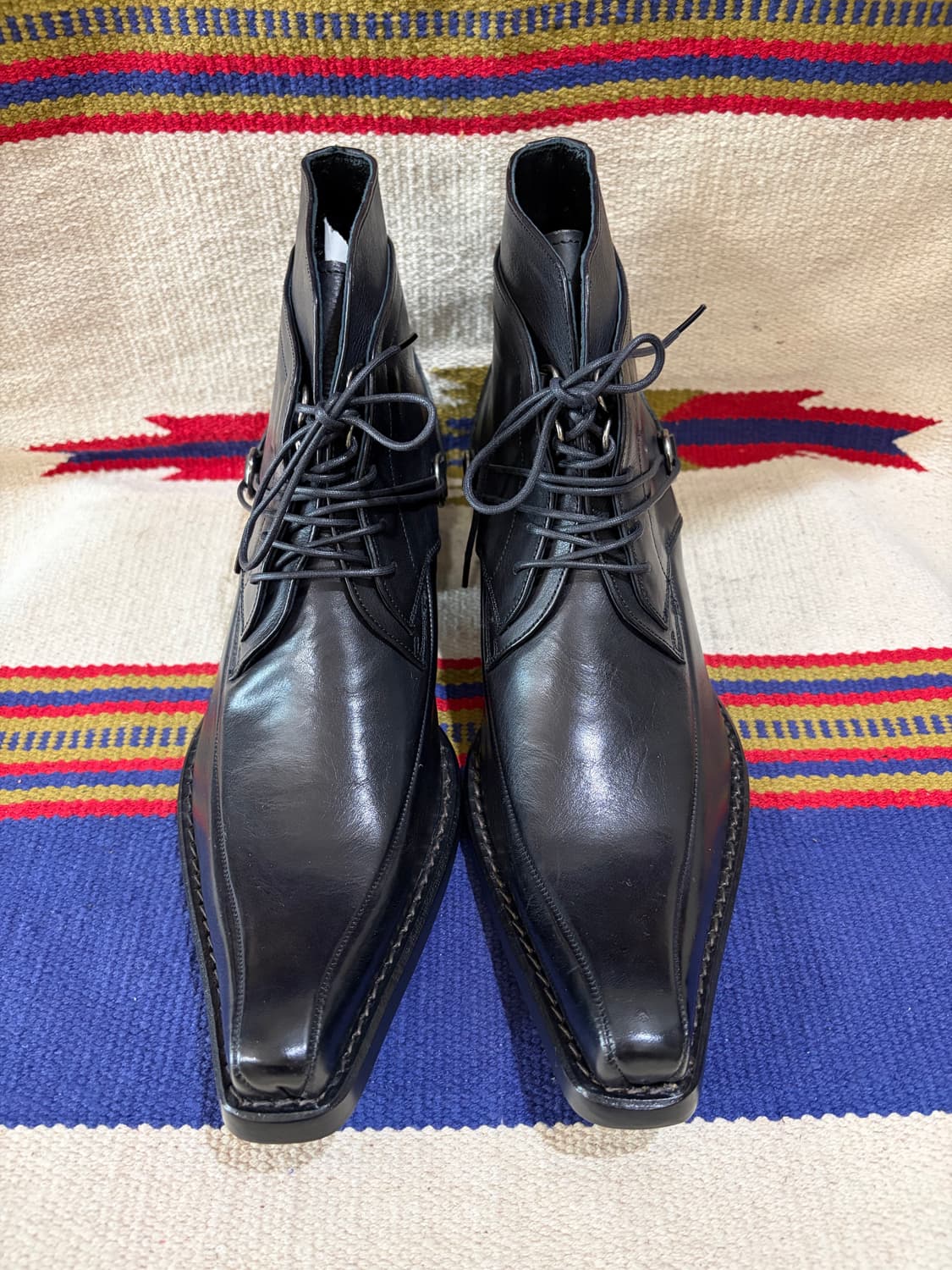 훕데두 아카이브 롱노즈 레이스 스루 부츠 상품이미지4