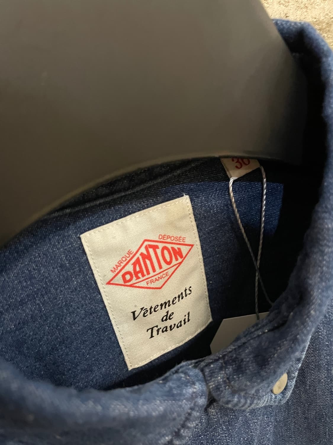 단톤 데님 셔츠 원피스 상품이미지5