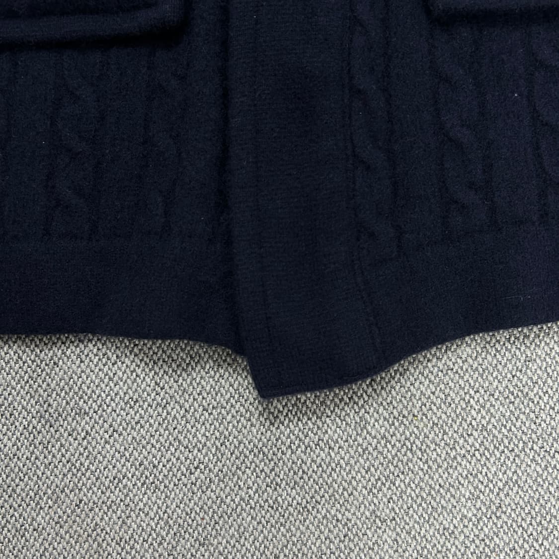 톰브라운 센터백 삼선 인타르시아 스트라이프 울 더플 코트(2) 상품이미지5