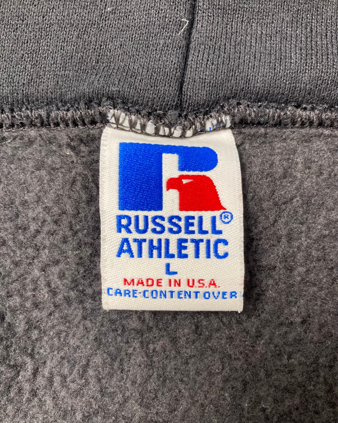 90s Russell Zip Up Hoodie (black) 상품이미지3