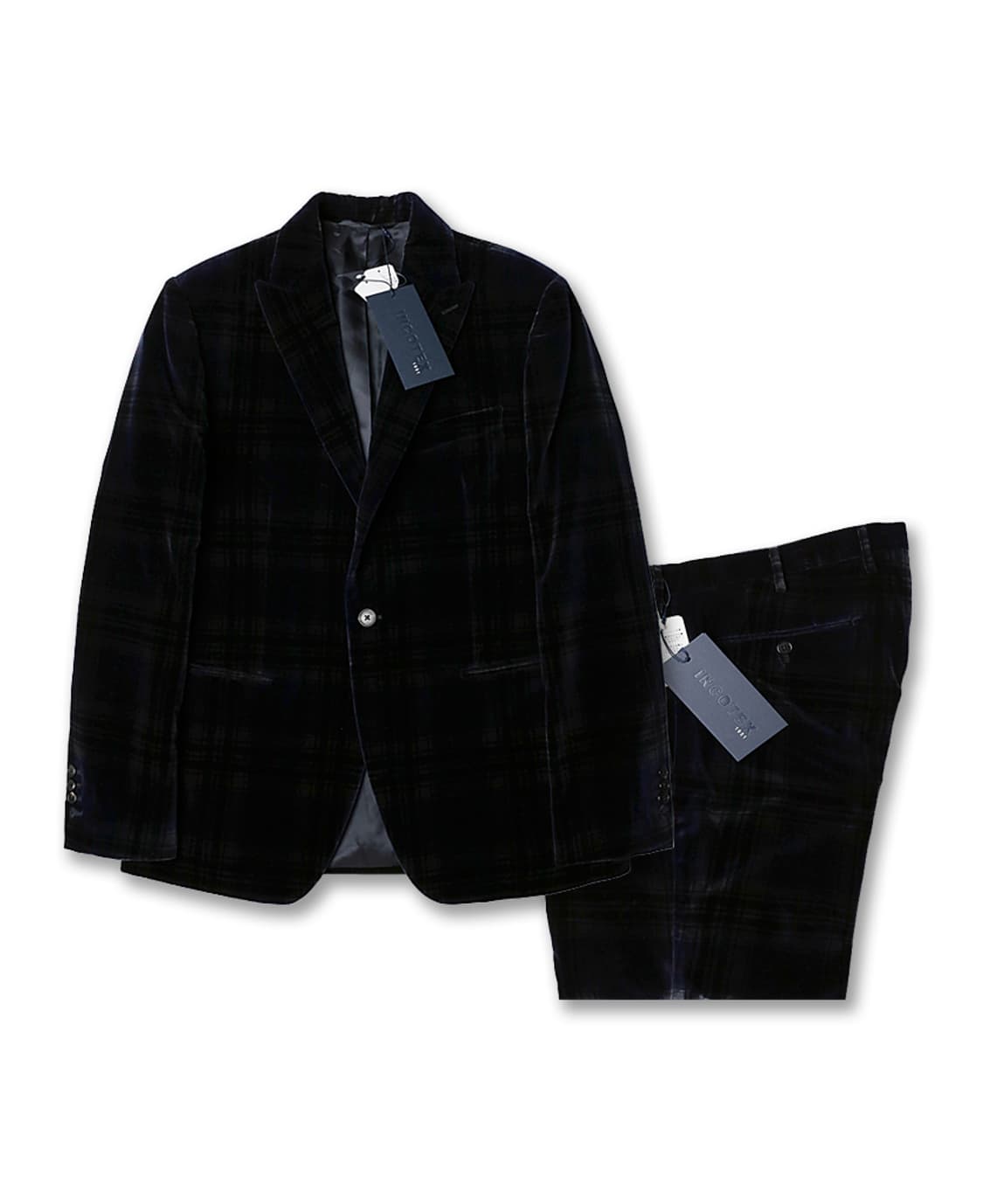 인코텍스 [Incotex] 슬로웨어 코튼 벨루어 타탄 체크 수트 셋업 상품이미지1