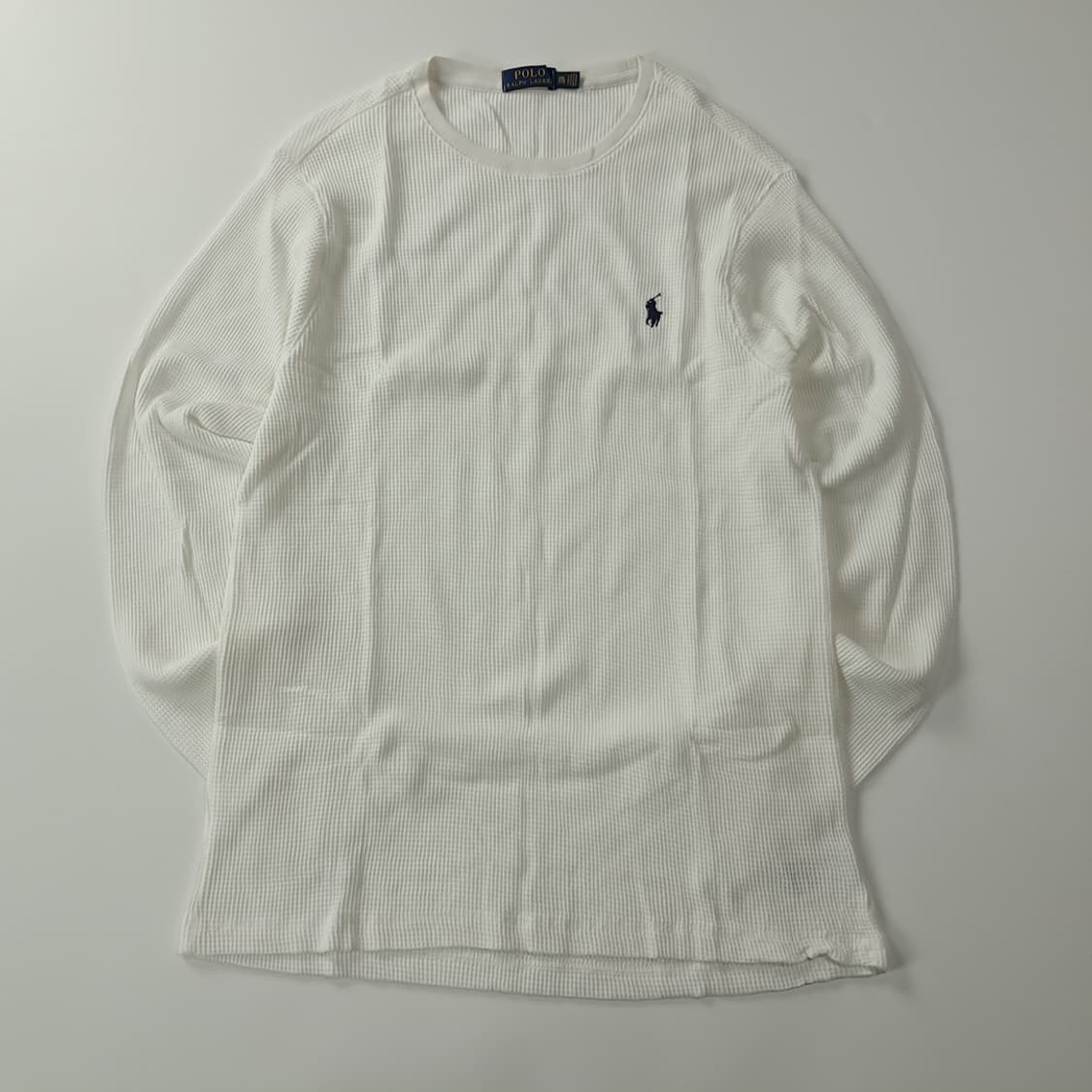 CK343 2XL 폴로 화이트 와플 티셔츠 상품이미지1