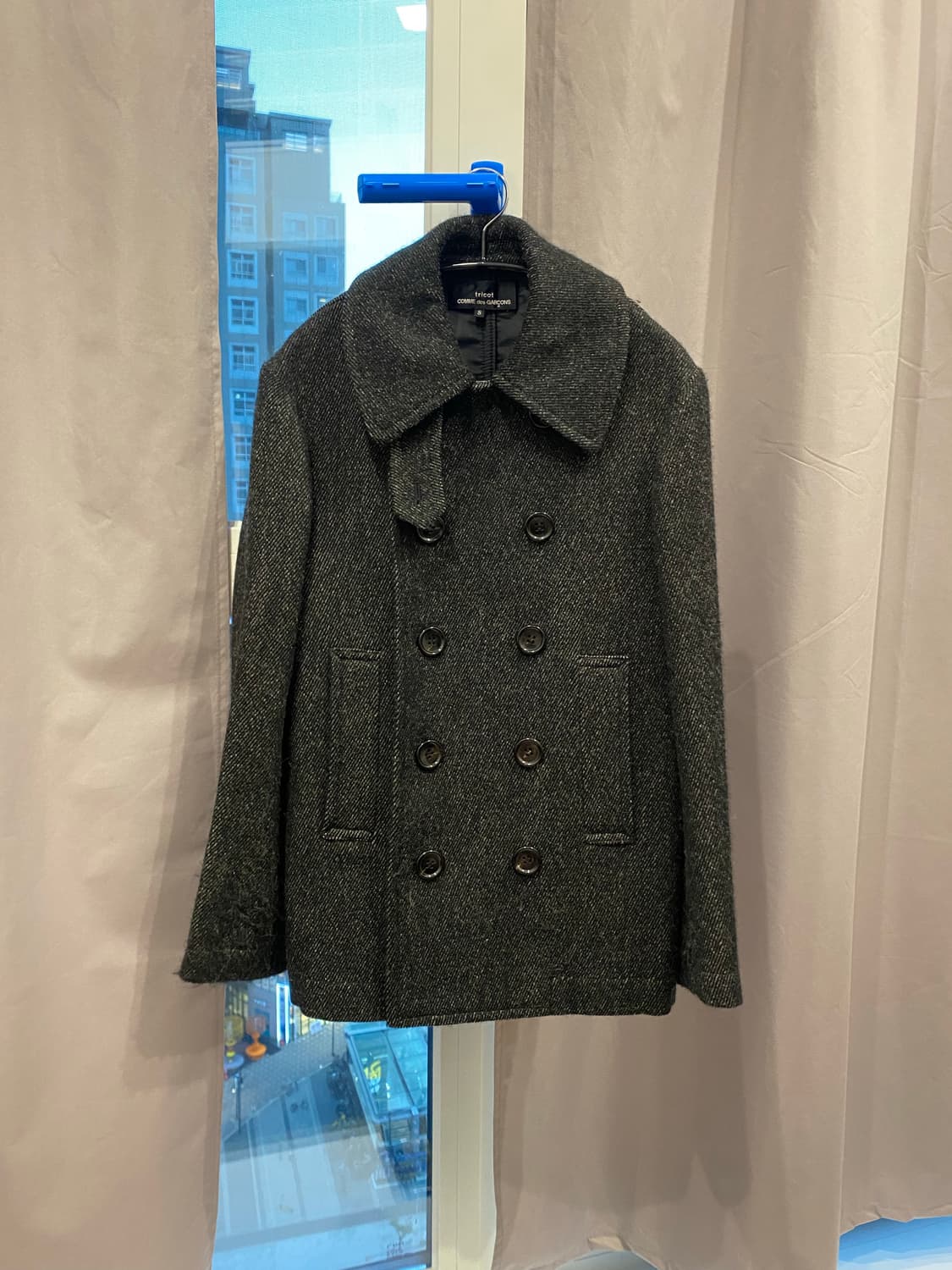 tricot comme des garcons S 그레이 피코트 상품이미지1