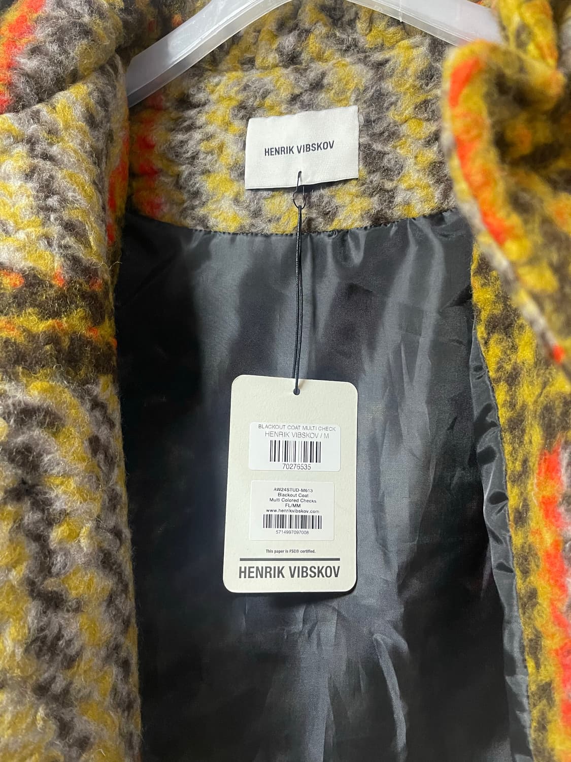 헨릭 빕스코브 체크 패턴 자켓 상품이미지2