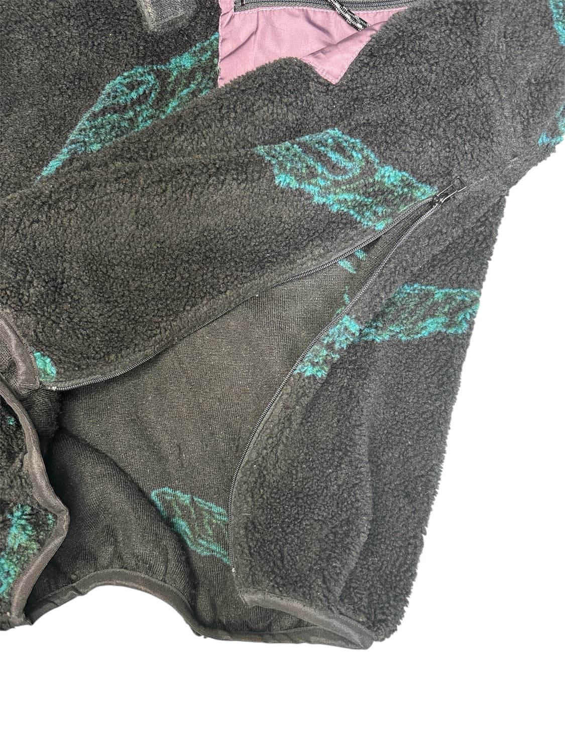 지에다 JieDa 보아 하이넥 플리스자켓 블랙 2 상품이미지6