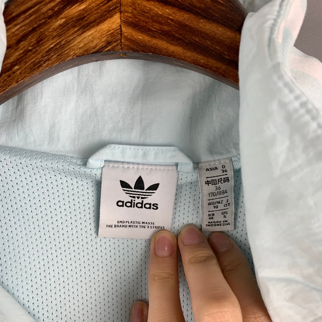 아디다스 락업 사이드라인 스카이블루 바람막이 자켓 상품이미지7