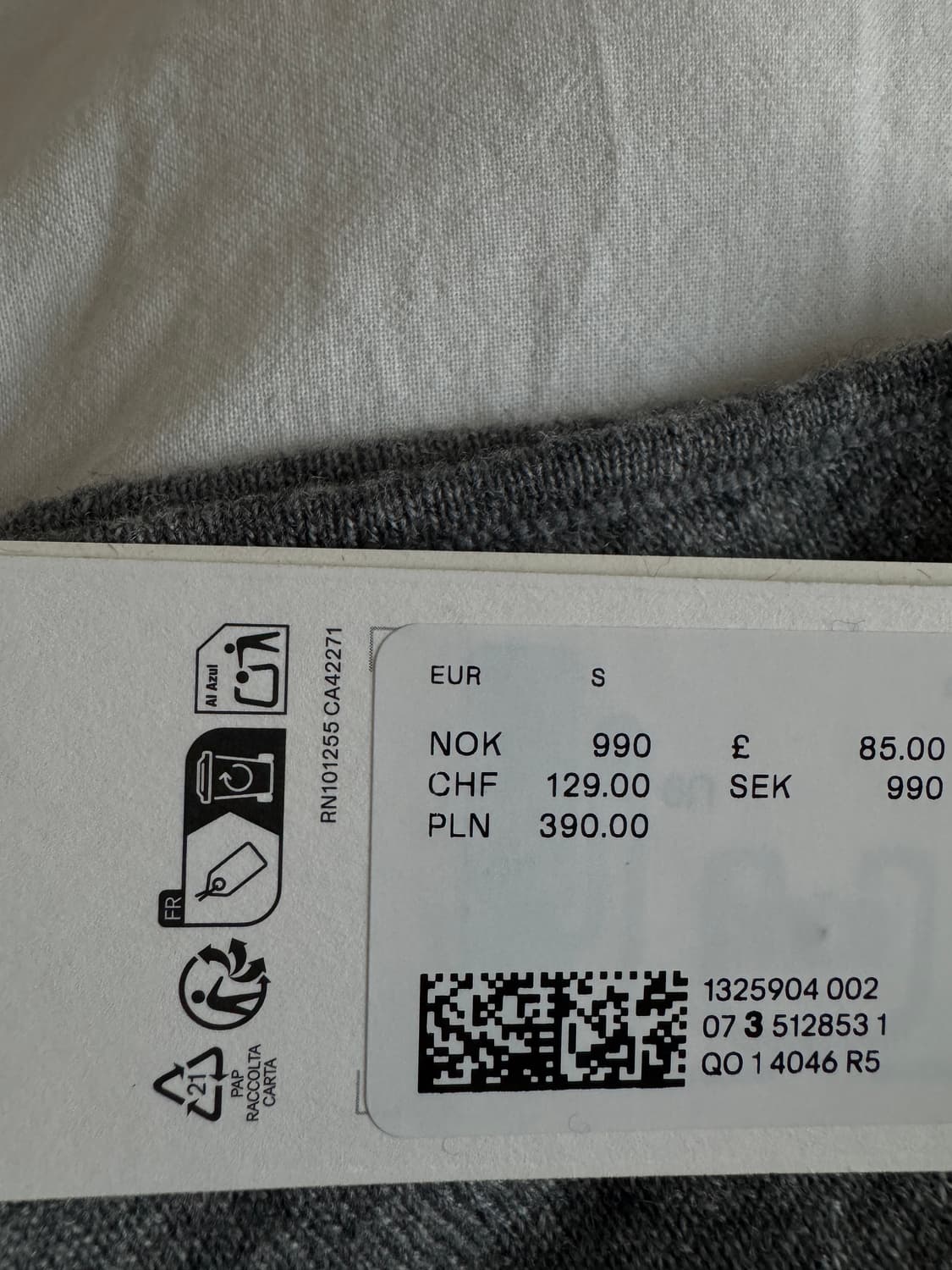 아르켓 퓨어 캐시미어 드레이프 탑 s 상품이미지4