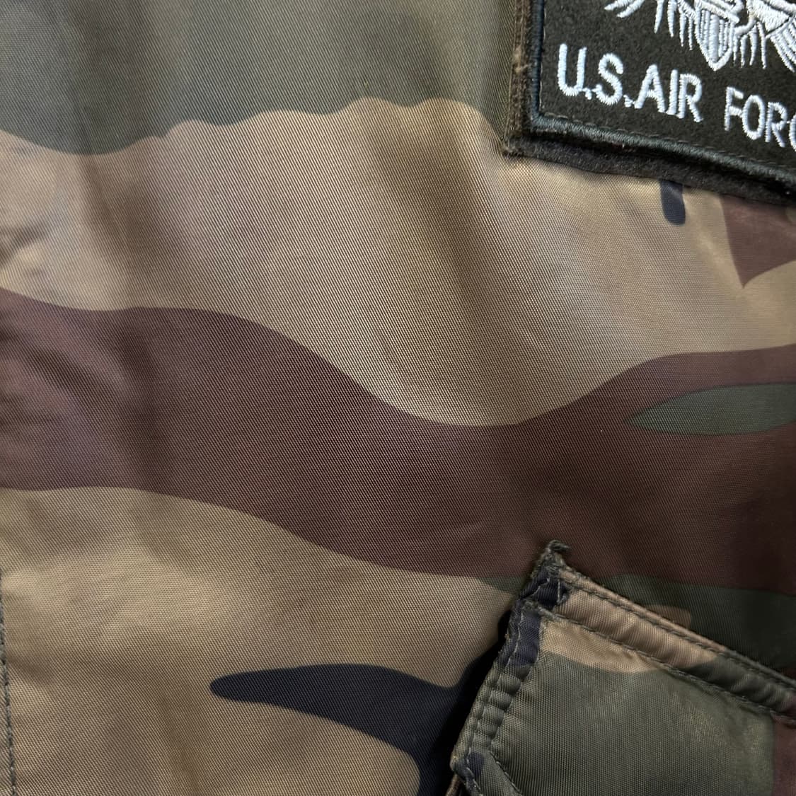 US AIRFORCE 90s 밀리터리 우드랜드 플라이트 자켓 상품이미지7