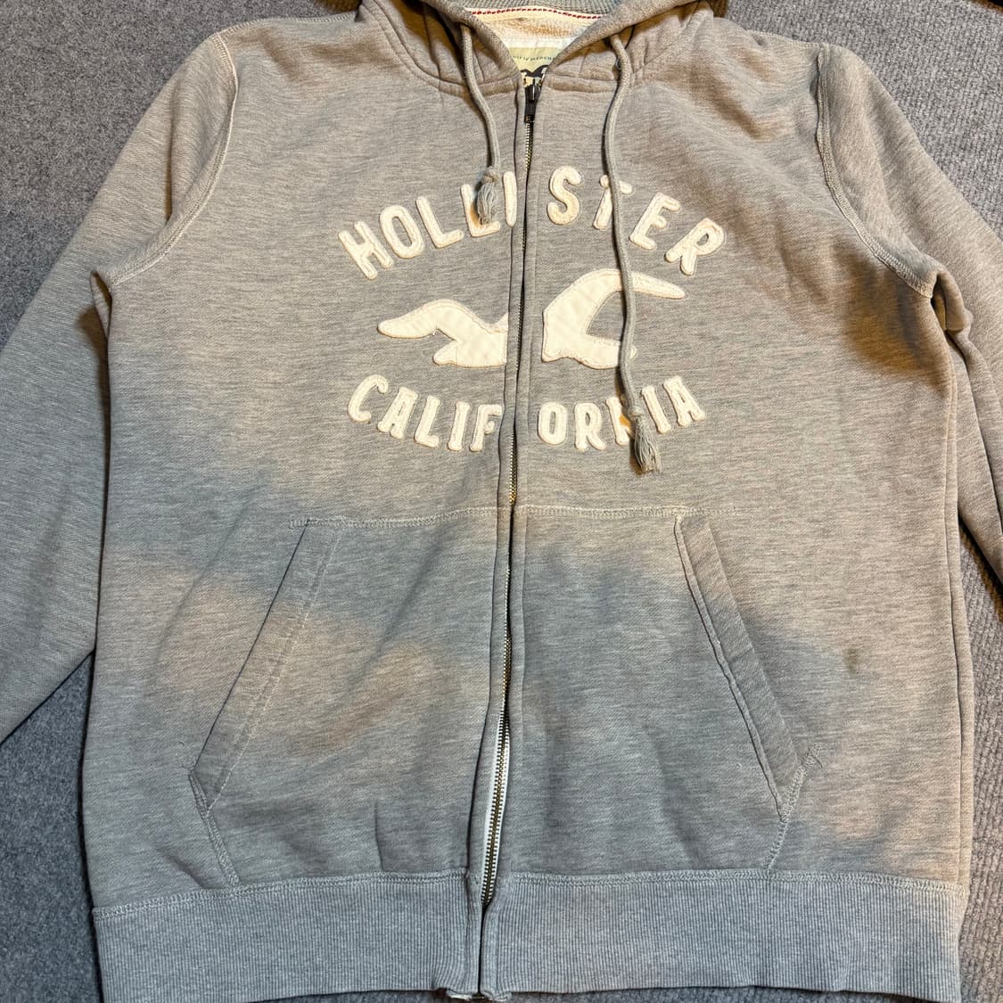 홀리스터 그레이 후드집업 xl  상품이미지2