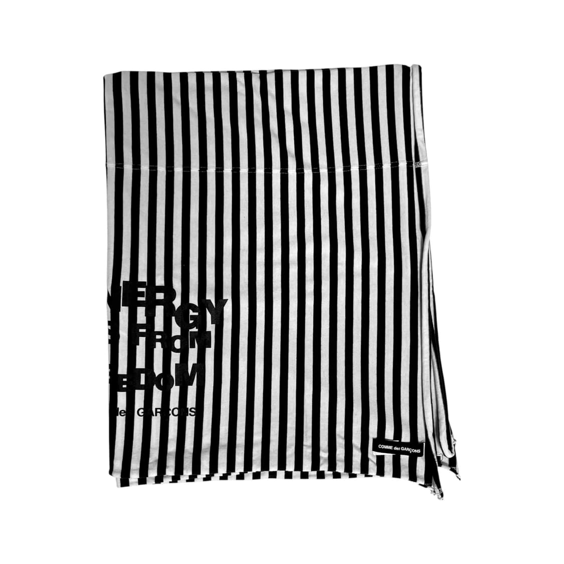 꼼데가르송 스트라이프 머플러 네이비 상품이미지5