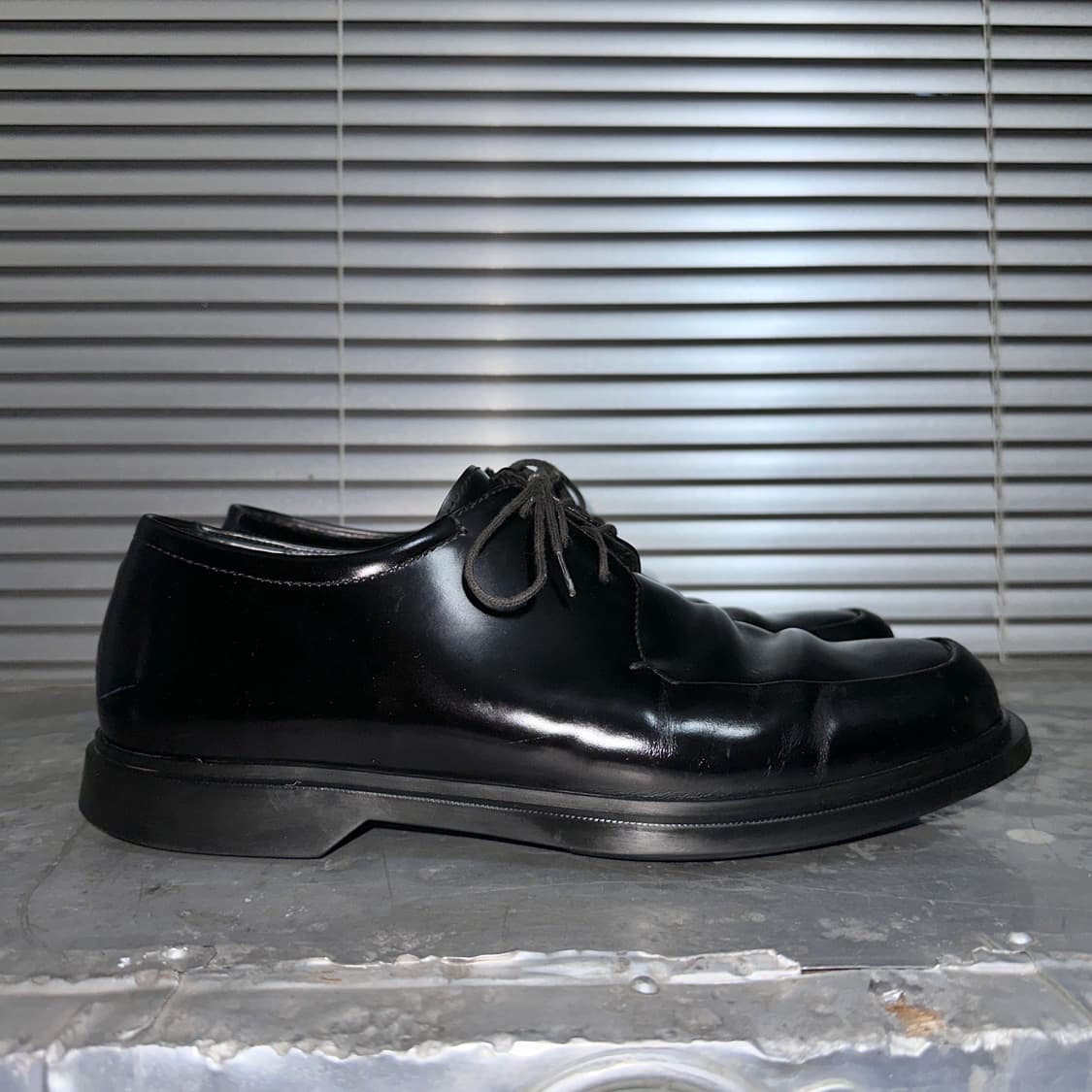 00s 빈티지 블랙 프라다 스포츠 플랫폼 레이스업 슈즈 상품이미지5
