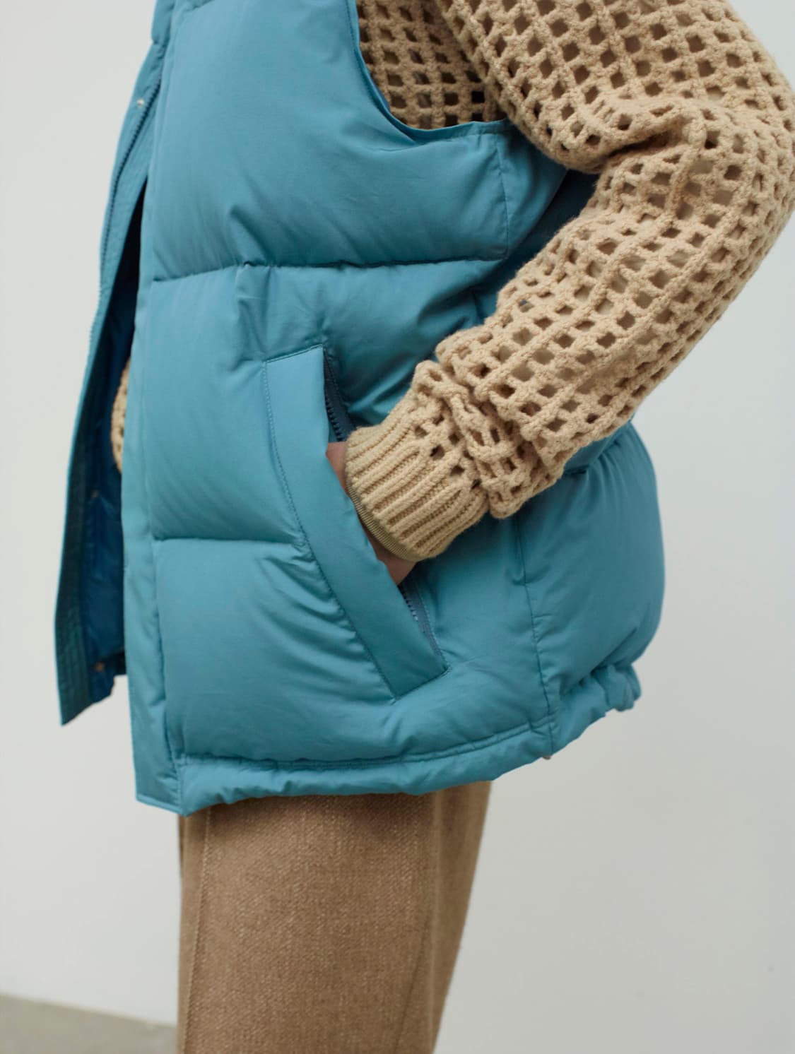 Auralee 수빈 다운 베스트 상품이미지5