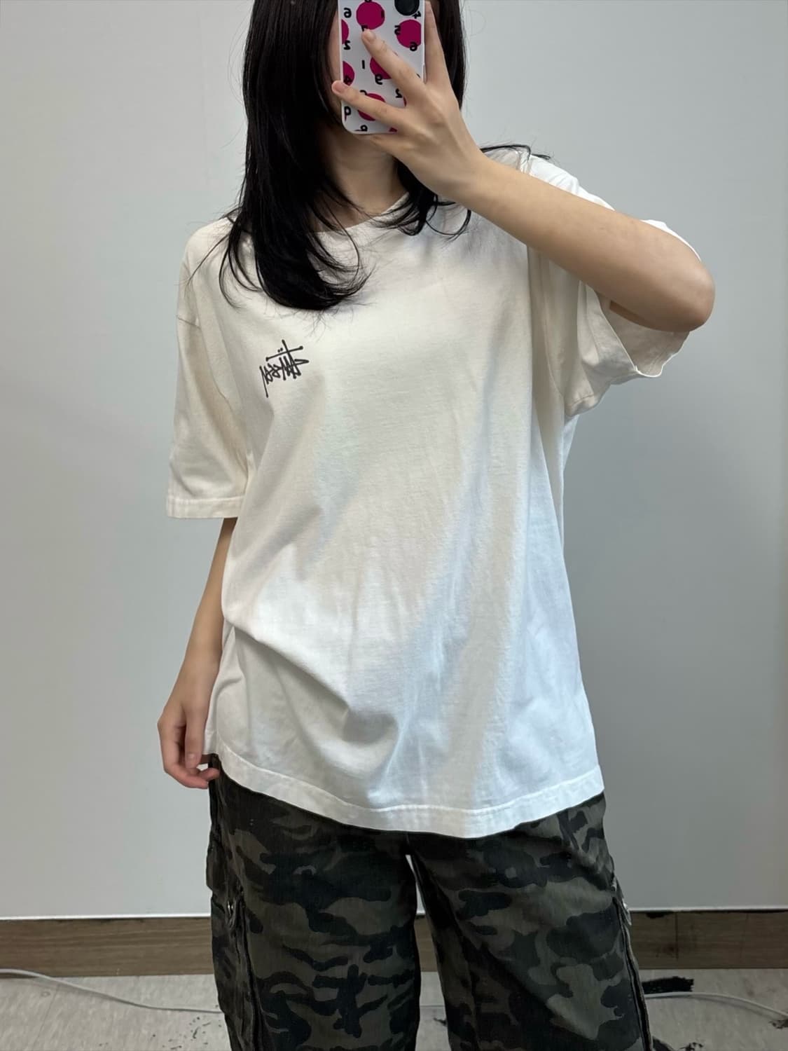 스투시 스탁로고 반팔 티셔츠 상품이미지1