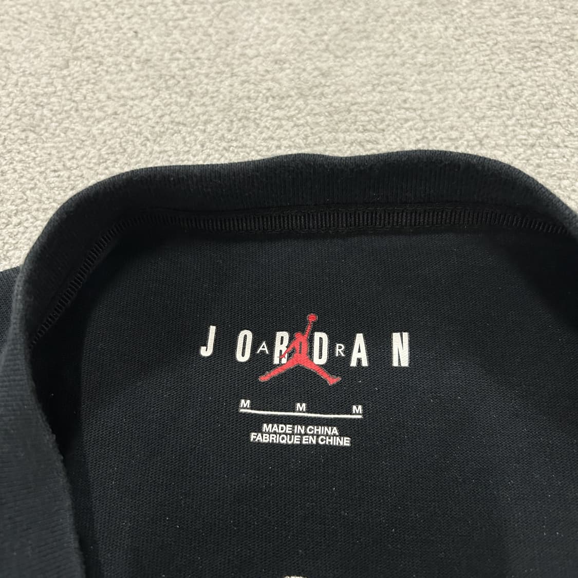 오프화이트 X 조던 반팔 티셔츠 블랙 m 상품이미지2