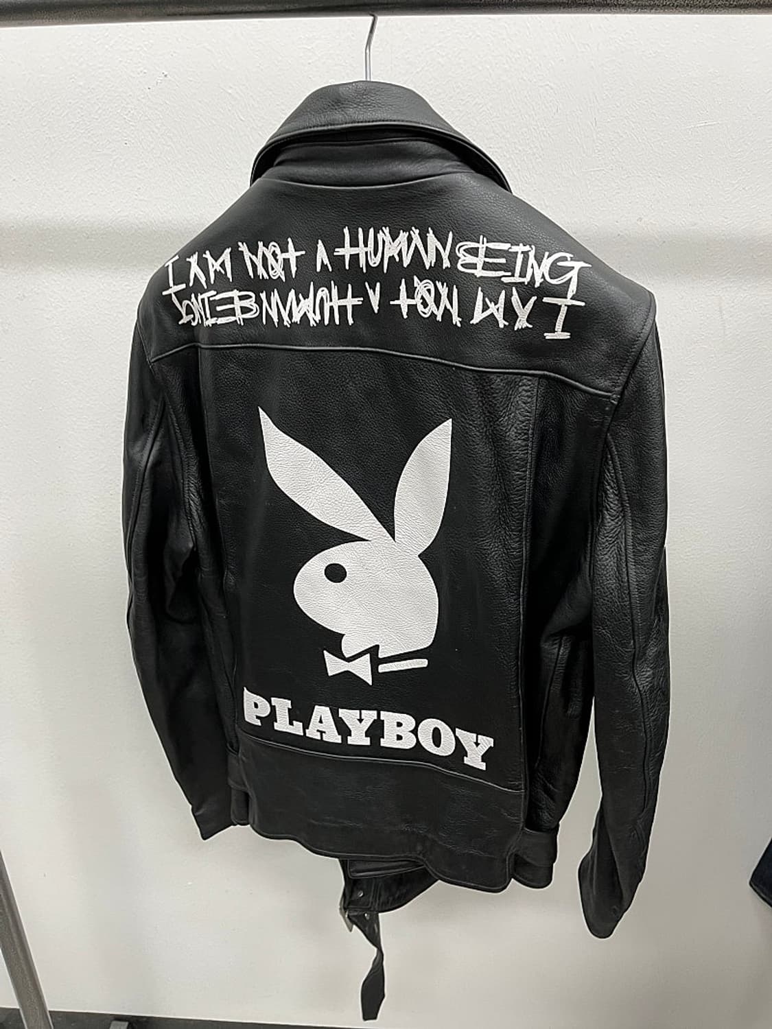 105) 플레이보이x휴먼비잉 가죽 라이더 상품이미지6