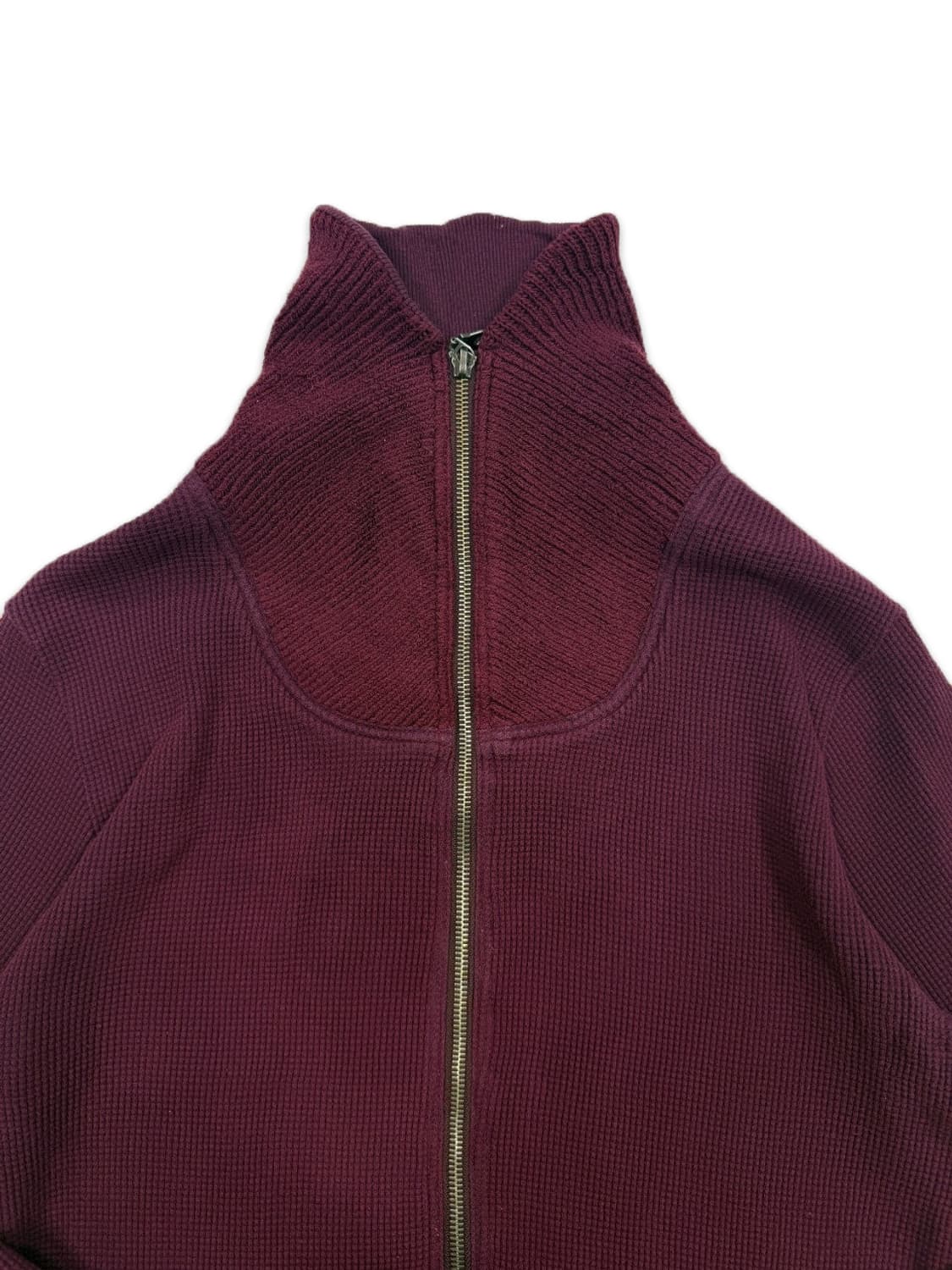 빈티지 CARIBBEAN JOE 버건디 니트 집업 상품이미지5