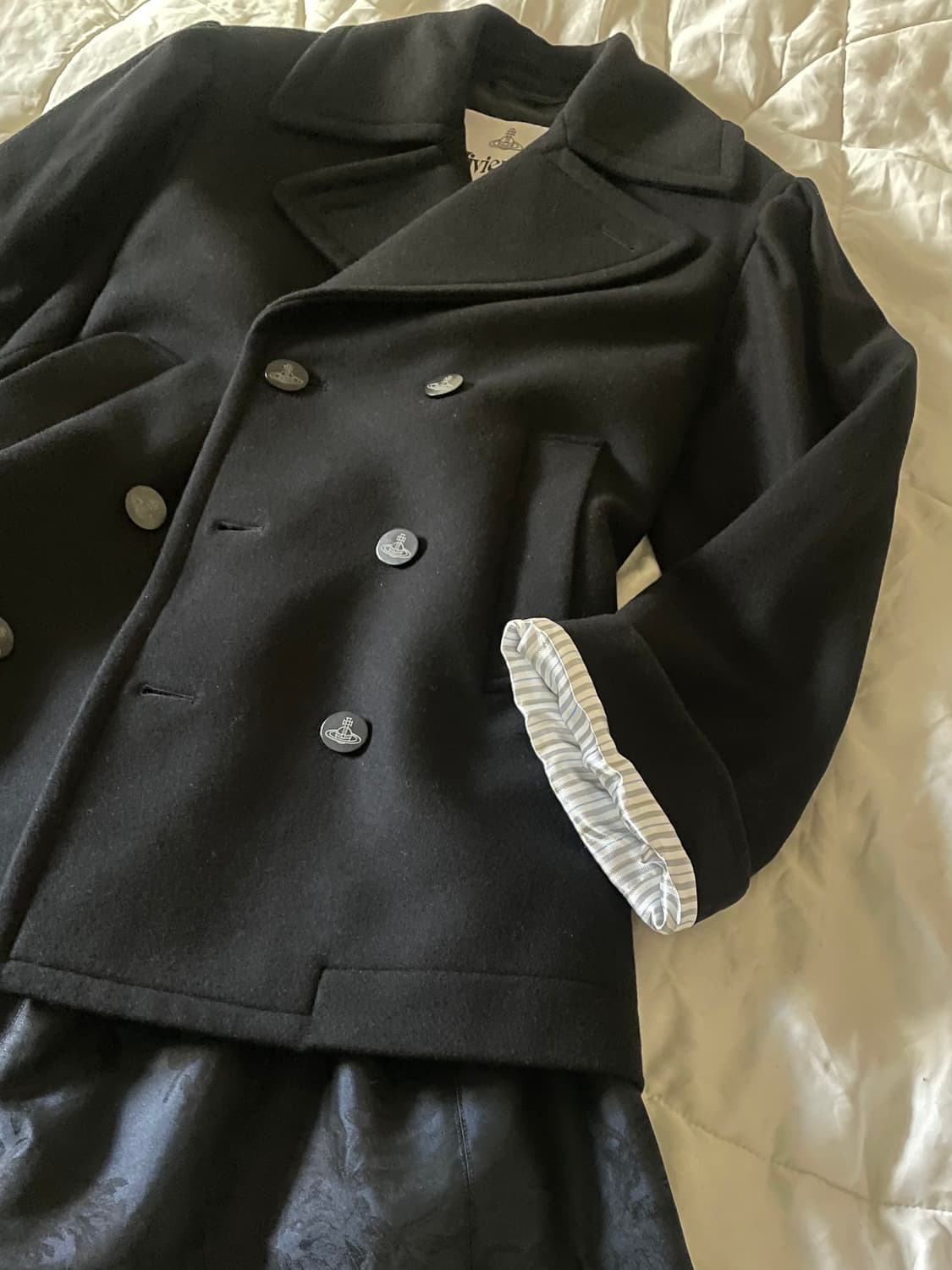 비비안웨스트우드 / 영국라벨 버진울 피코트 블랙 상품이미지10