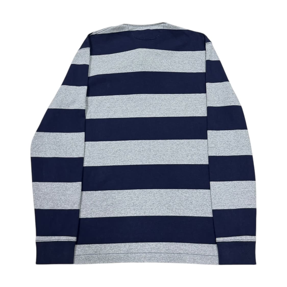 폴로 랄프로렌 QR 스트라이프 럭비 PK 카라티 네이비 그레이 M 상품이미지3