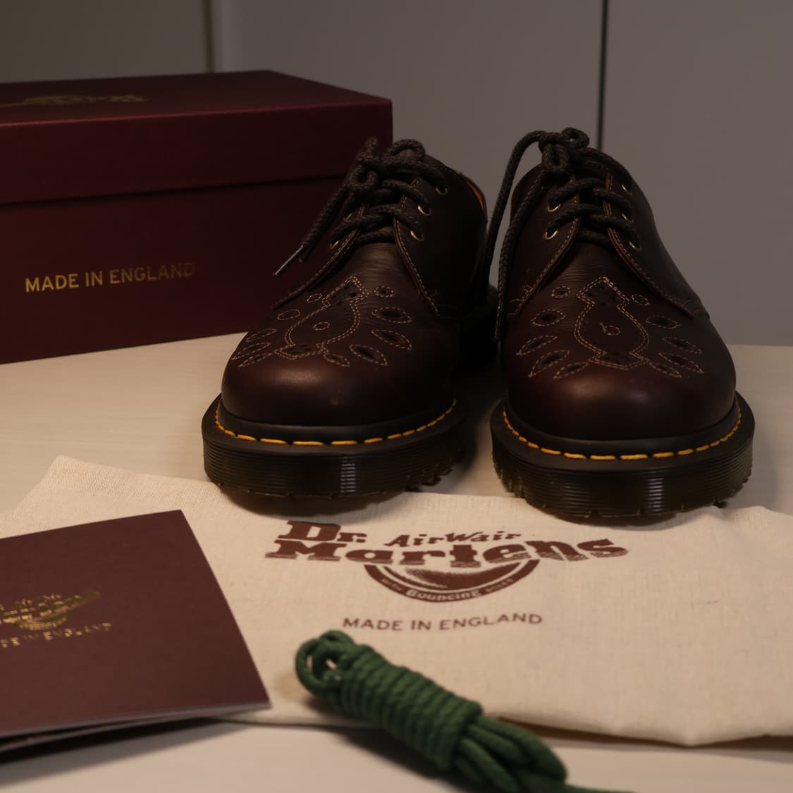 닥터 마틴 1461 내츄럴 텀블 체스트넛 브라운(UK9) 상품이미지1