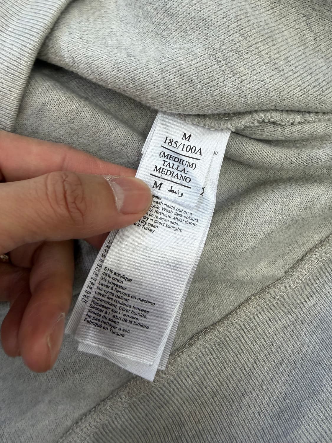 정품) 올세인츠 오버핏 그레이 맨투맨 M  상품이미지7