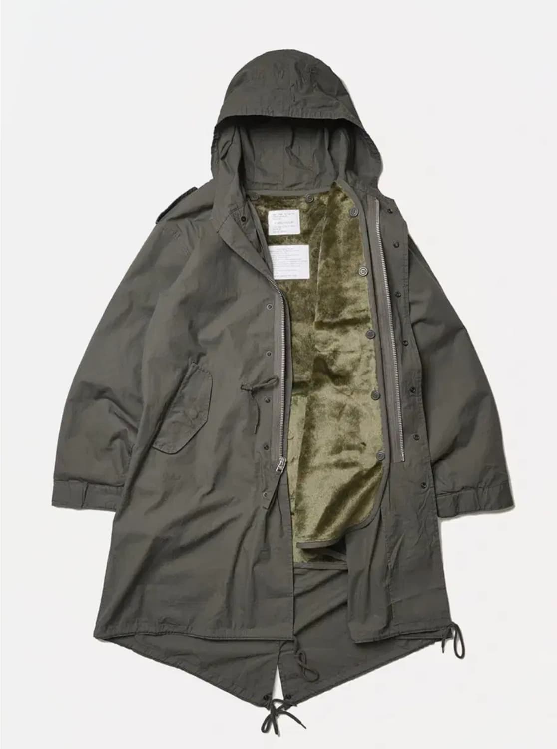 휴스턴재팬 M-51 야상 올리브 s사이즈 100사이즈 상품이미지4