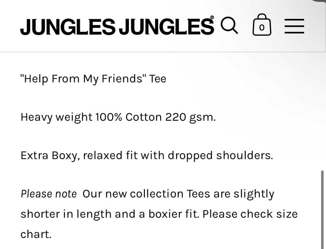 Jungles jungles help from my friends tee 상품이미지3