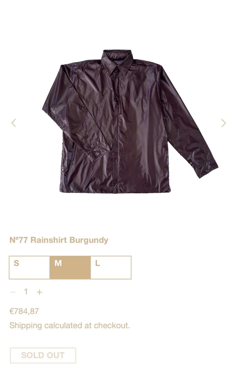 블레스 Nº77 Rainshirt Burgundy 상품이미지9