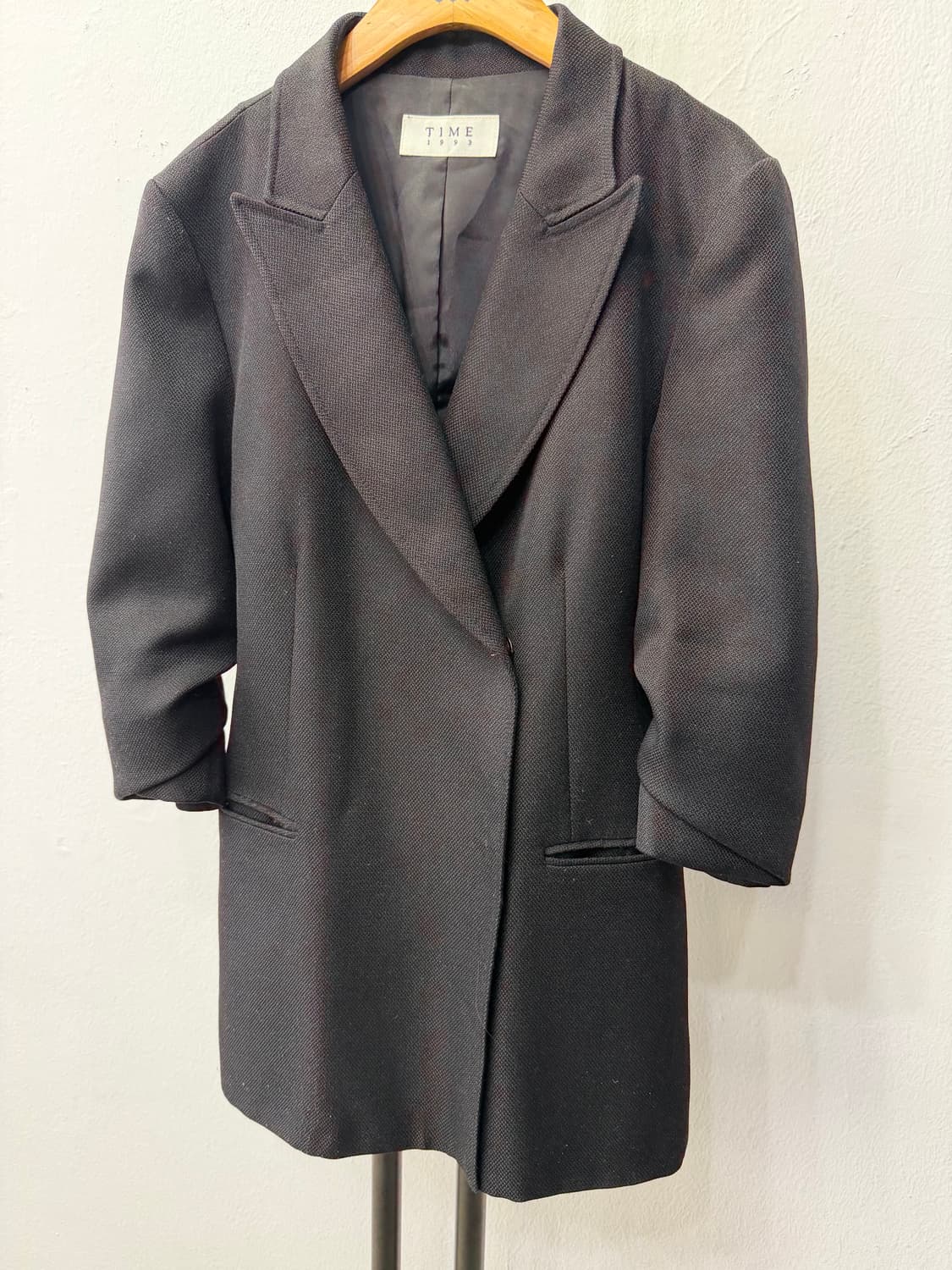 정품) TIME 타임1993 한섬 블랙 여성 자켓 44-55 상품이미지3