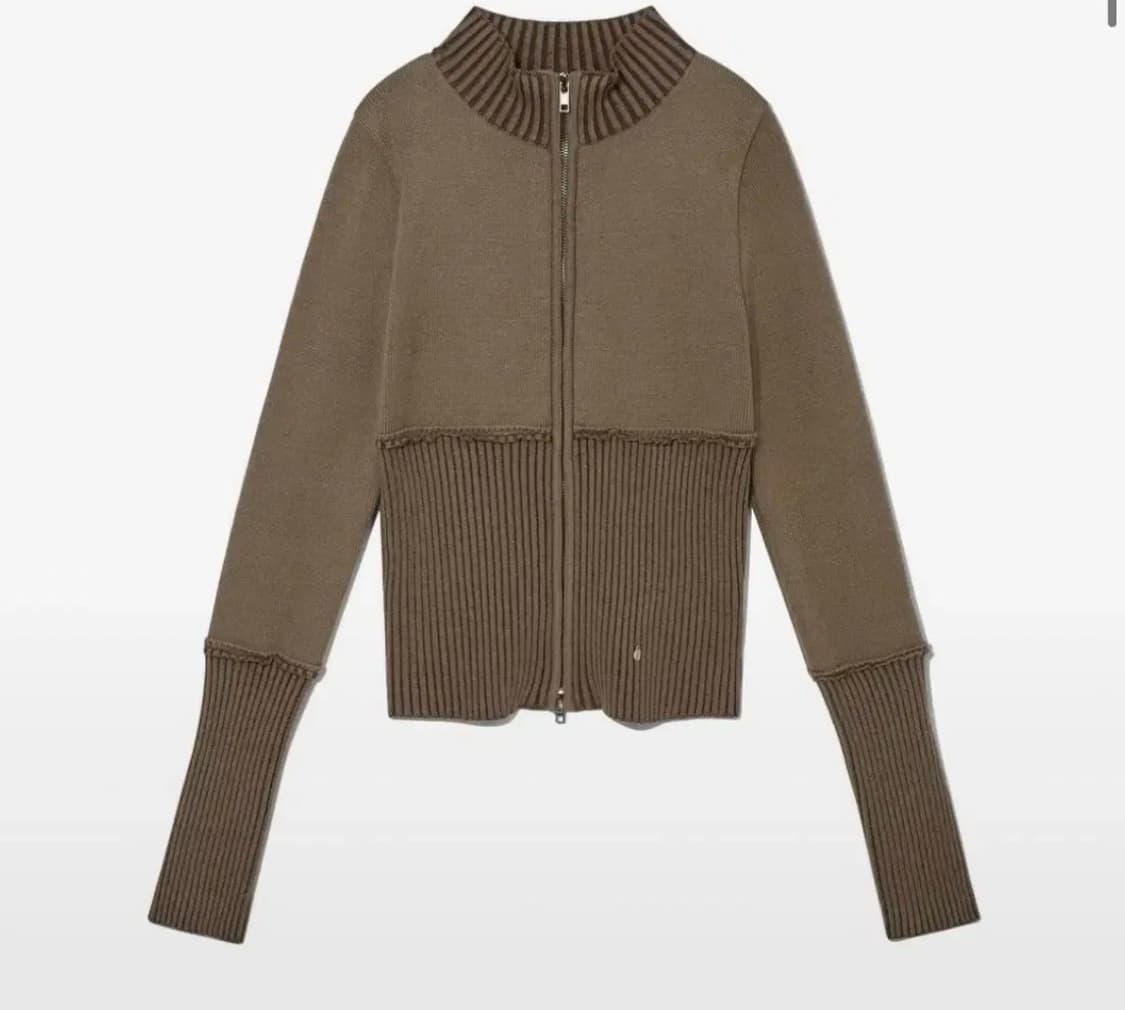 글로니 뎁투톤 니트집업  상품이미지1