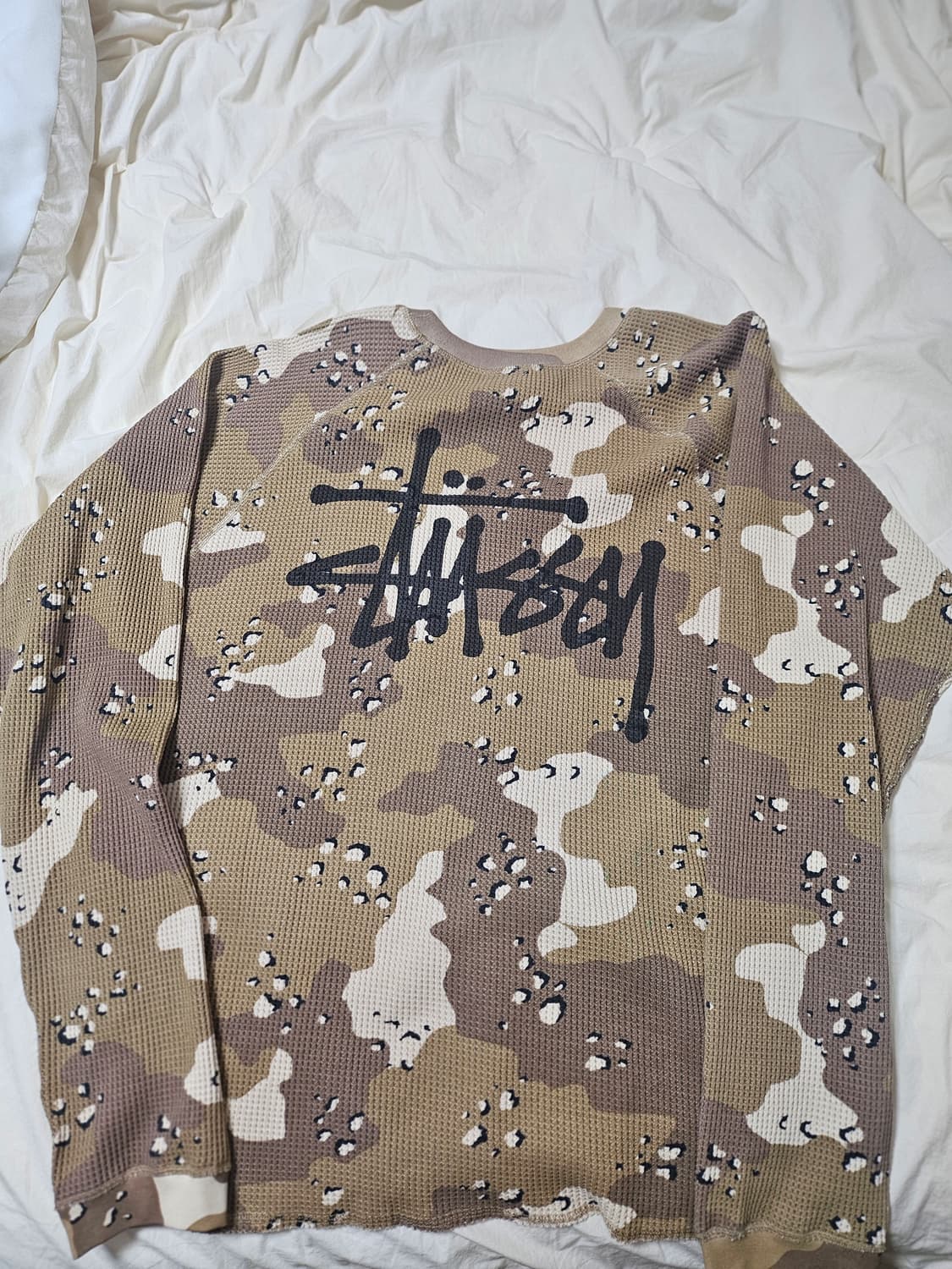 스투시 래글런 써멀 롱슬리브 크루 데저트 카모 상품이미지2