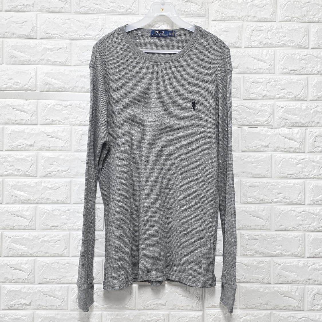 폴로 랄프로렌 와플 롱슬리브 XL 그레이 상품이미지1