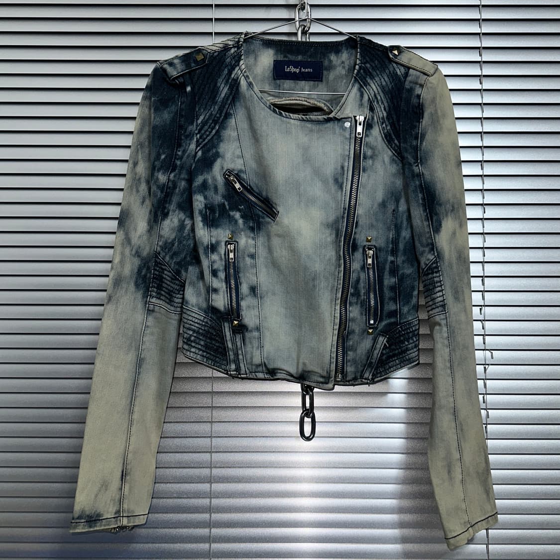 2000s LESHOP JEAN 크롭 데님 자켓 상품이미지2