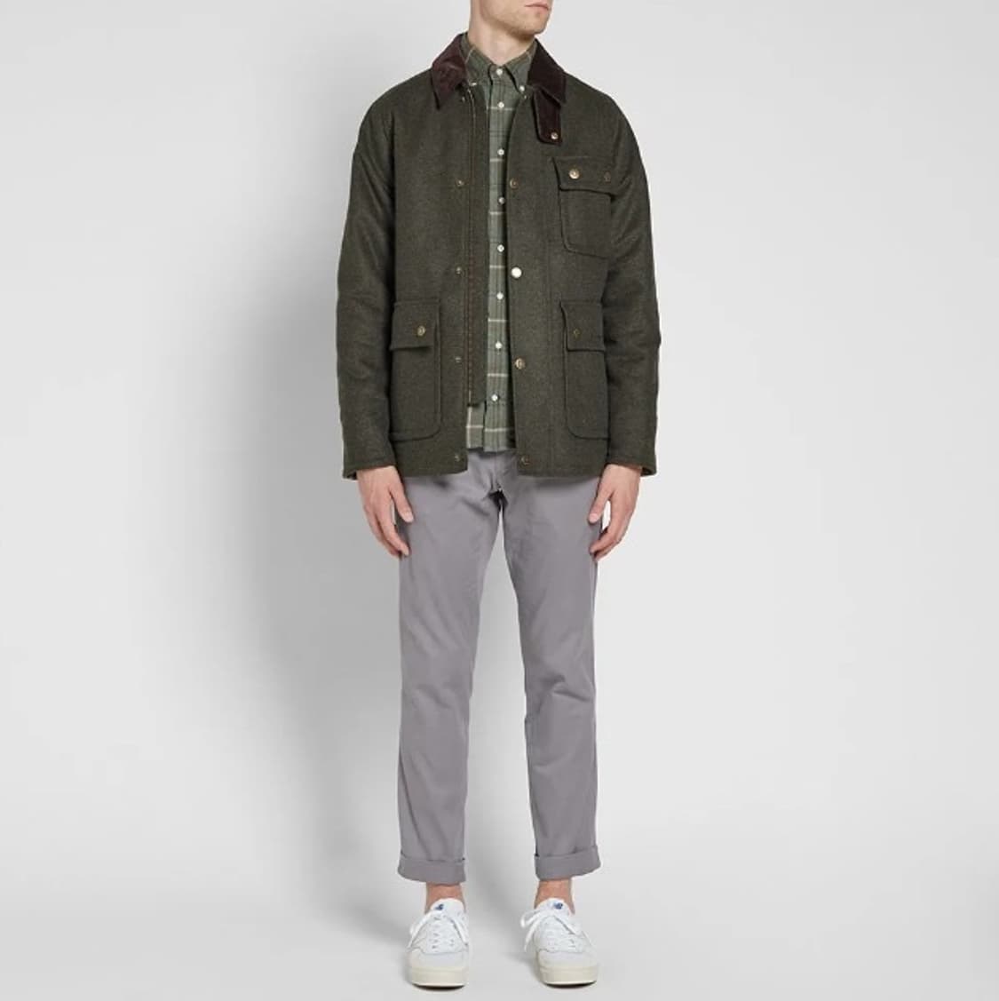 새상품 바버 헌팅 자켓 (S) 상품이미지2