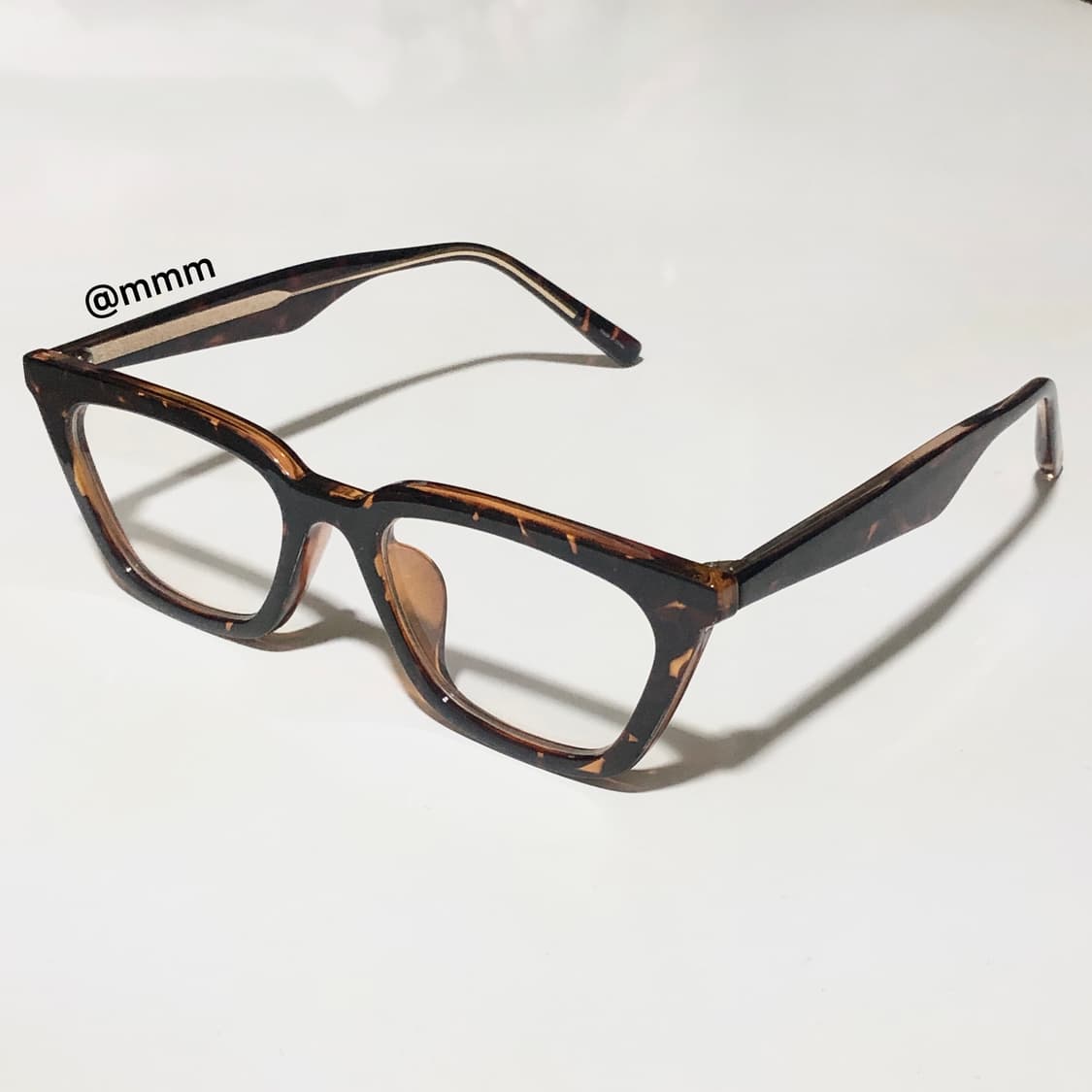 (Unisex)로랑 스퀘어 레오파드 안경 상품이미지3