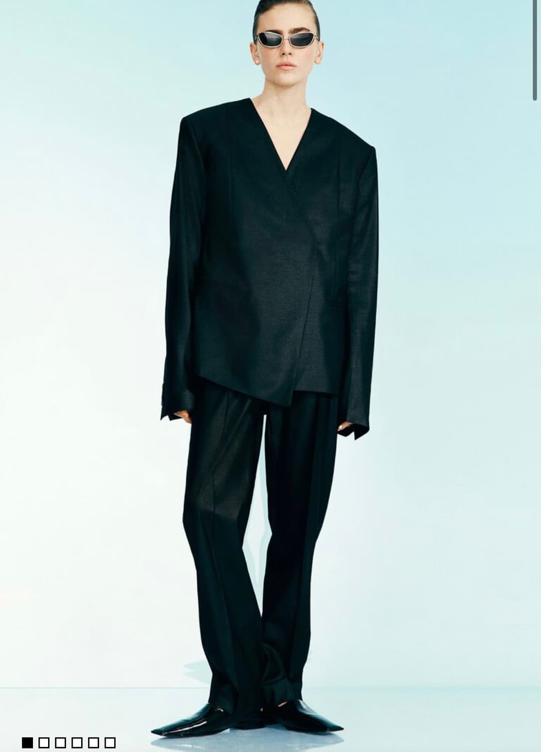 울 블렌드 어시메트릭 재킷  상품이미지1