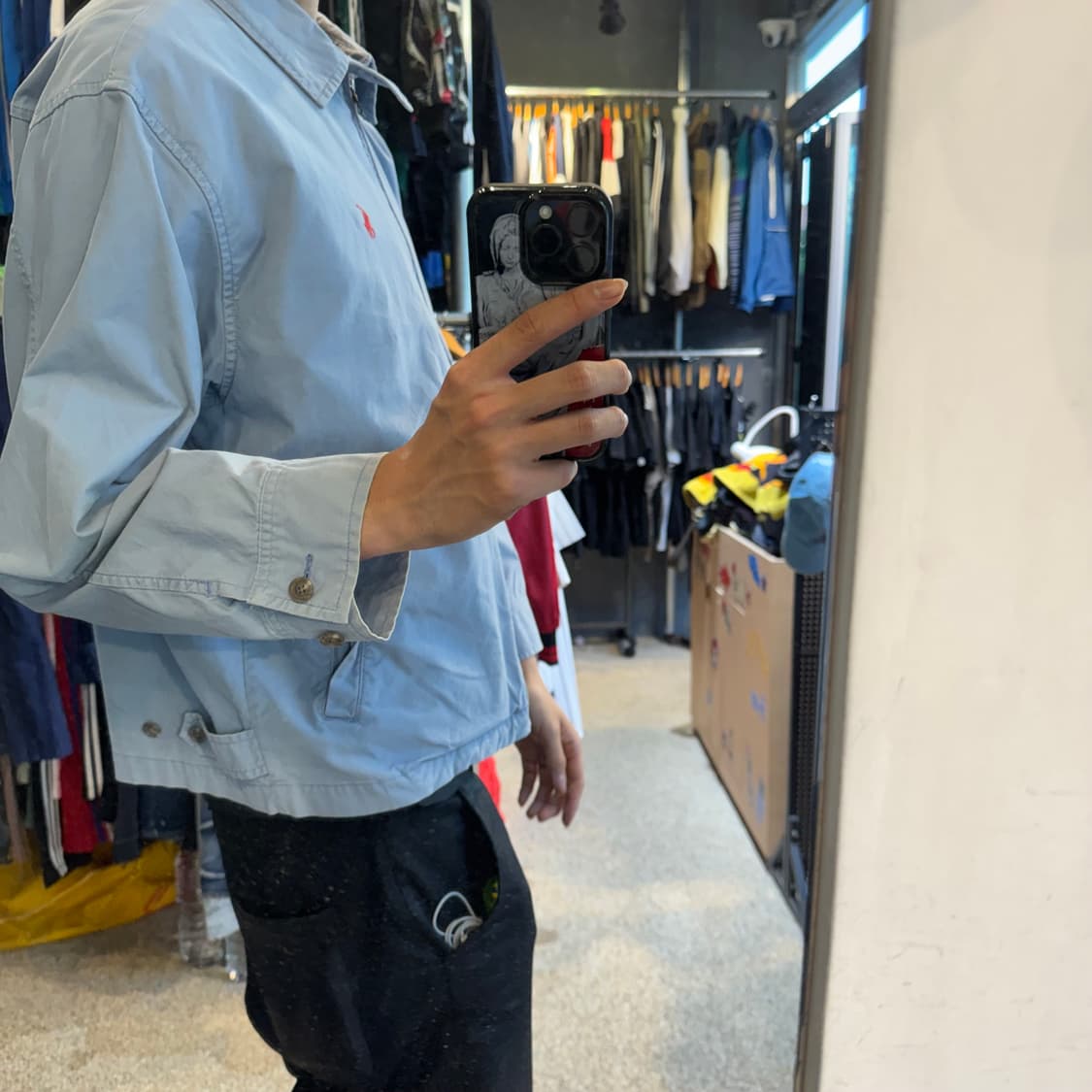 폴로 랄프로렌 블루종 자켓 하늘색 상품이미지5