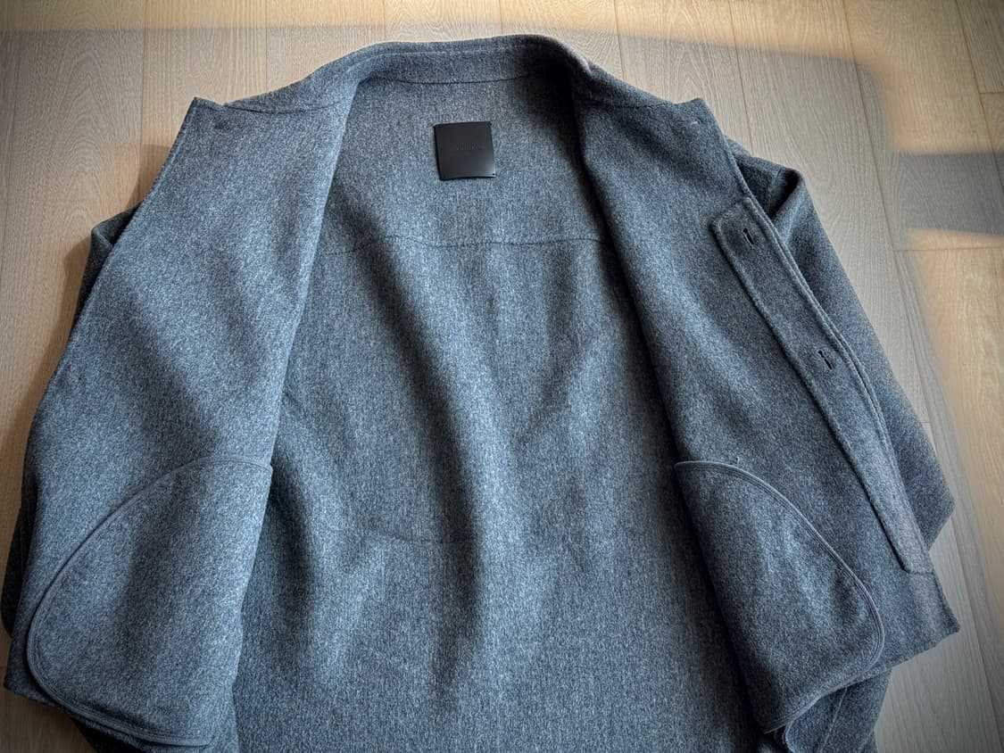 [LE17SEPTEMBRE] 울 미니멀 쇼트 블루종 (멜란지 그레이) 상품이미지7