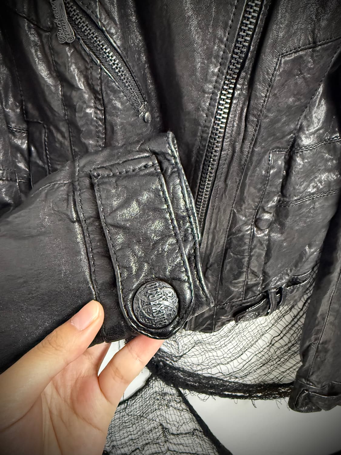 Buckaroo detailed leather jacket 상품이미지9