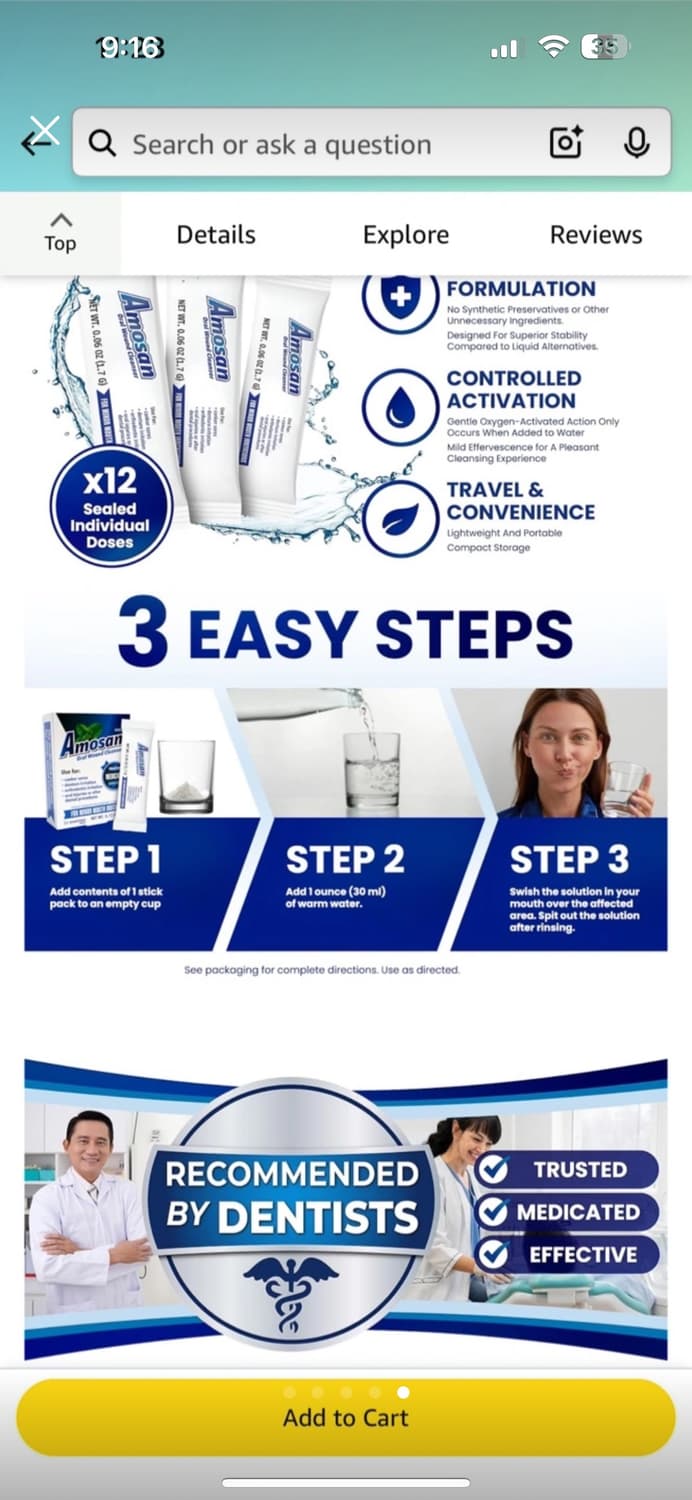 구취제거, 구강상처치료, 박테리아,백태제거용 가글 상품이미지5