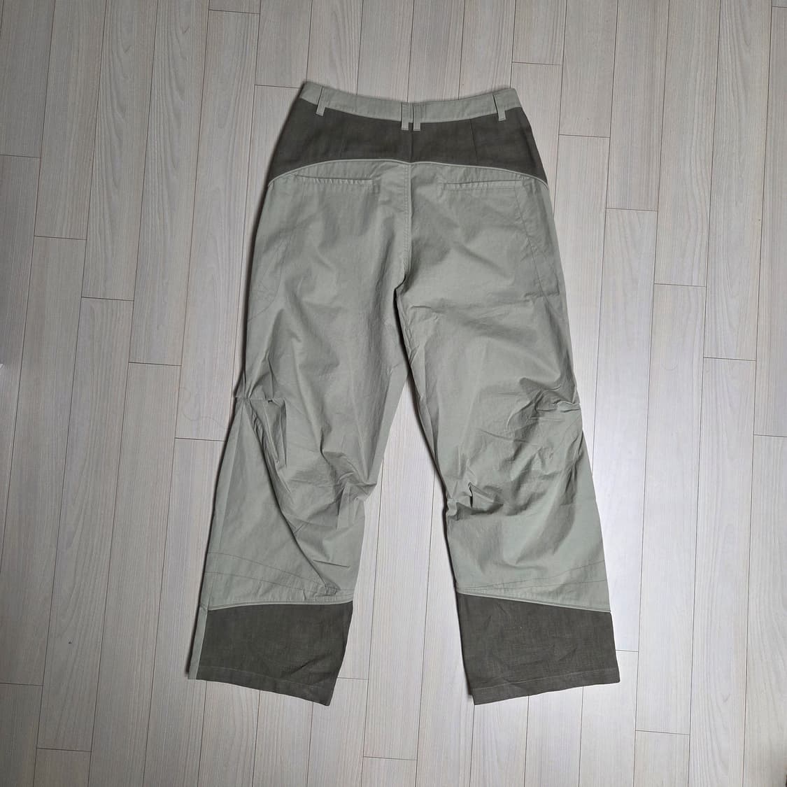 [새상품] 산산기어 리넨 블록 팬츠 베이지 3사이즈 상품이미지4