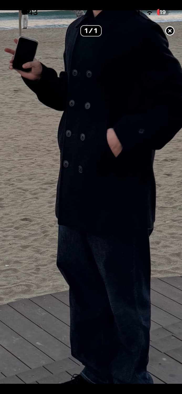 꼼데가르송 옴므 플러스 피코트 M 상품이미지2