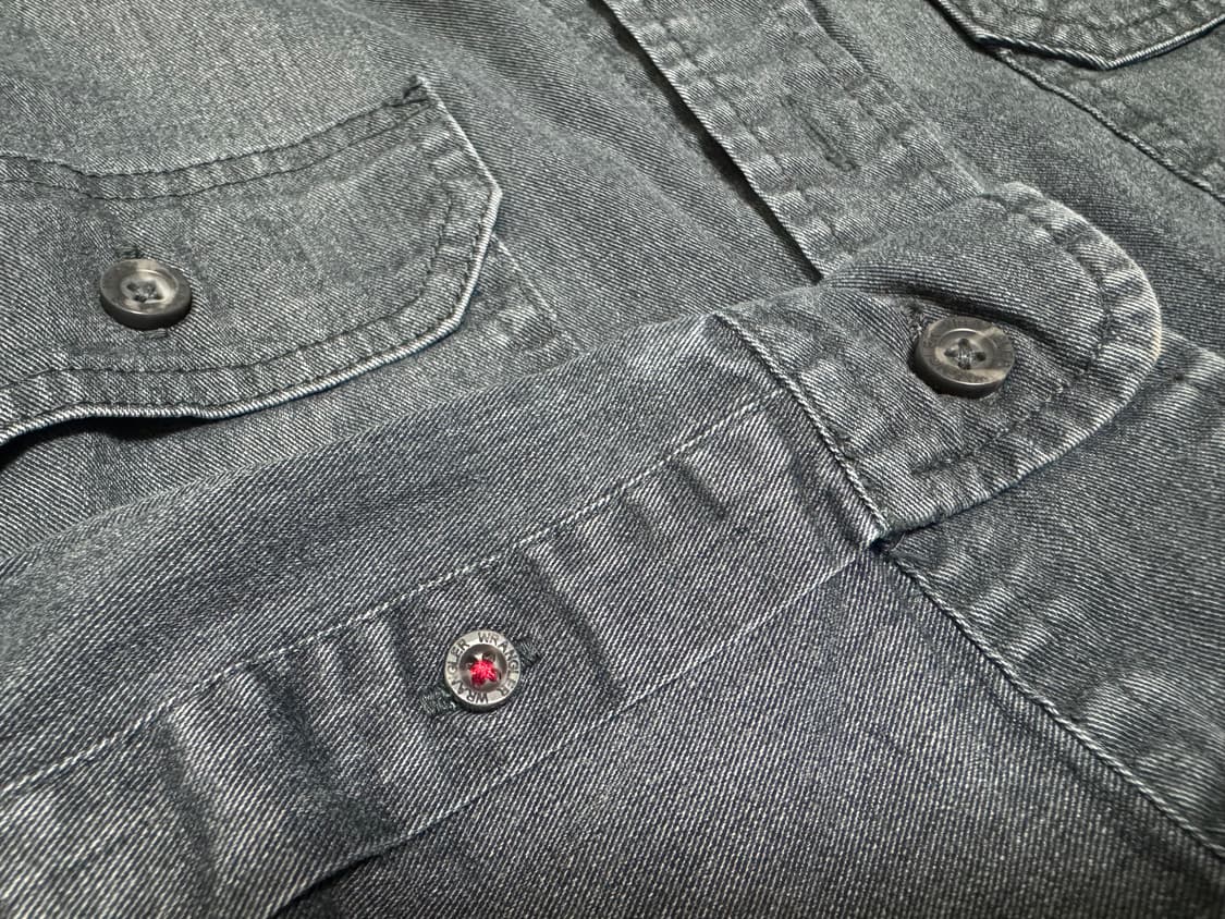 랭글러 투포켓 워크웨어 코튼 데님셔츠 상품이미지2