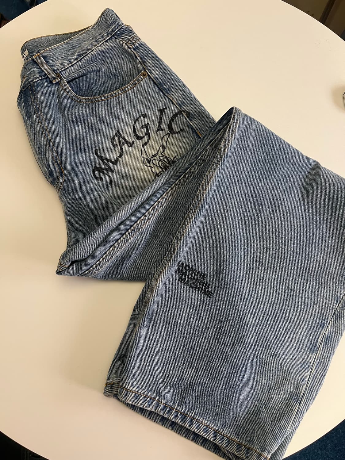 DRAWING DENIM PANTS [BLUE]  상품이미지1