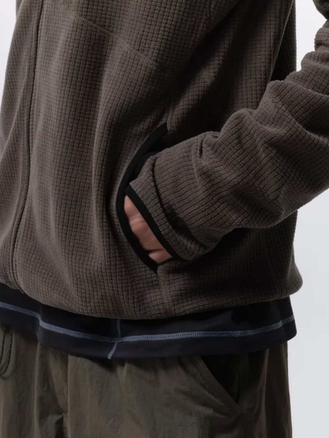 시티 레저 폴라 플리스 바라클라바 후디드 집업 [머드 그레이] 상품이미지4