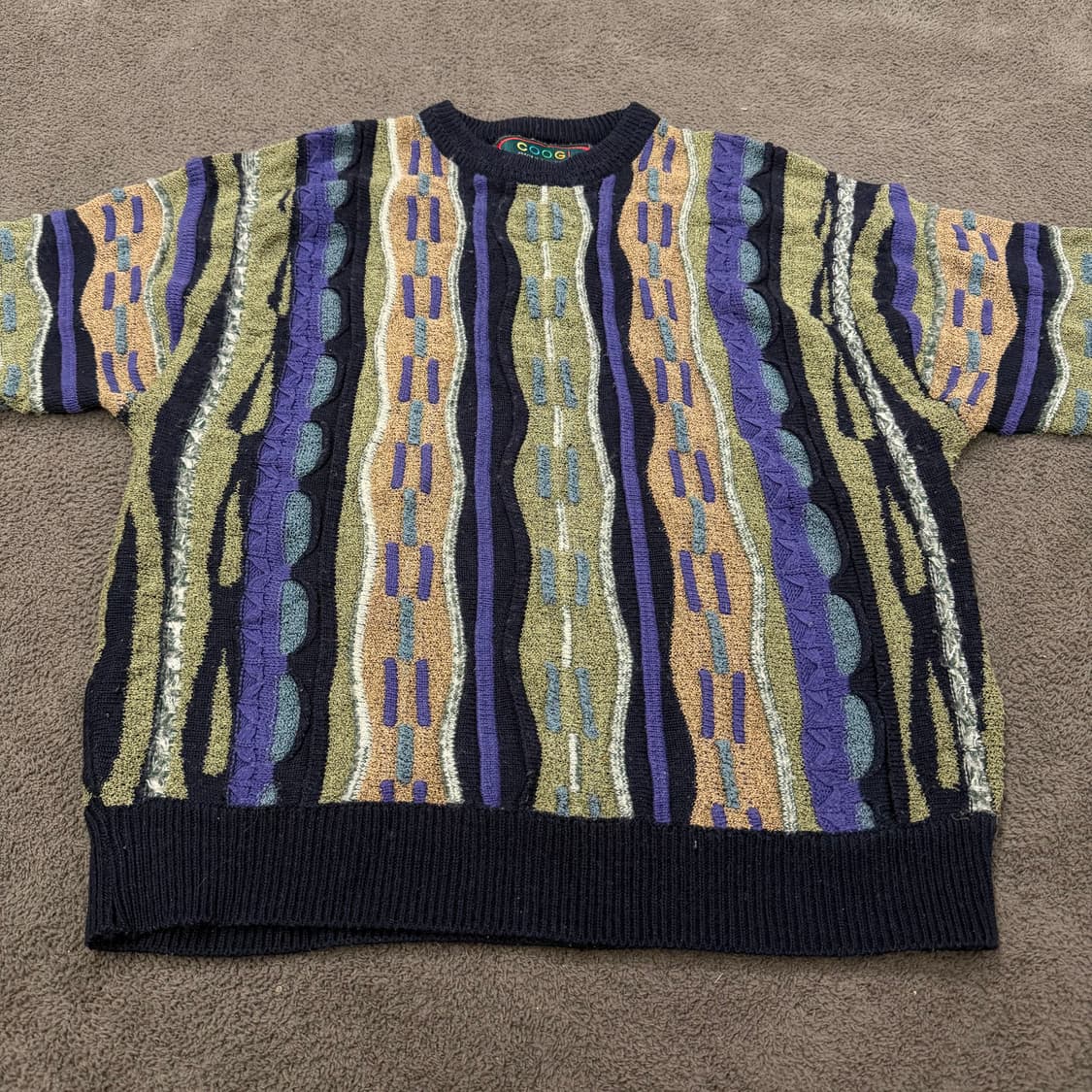 [ 정품/L ] 쿠지 빈티지 케이블 니트티 상품이미지2