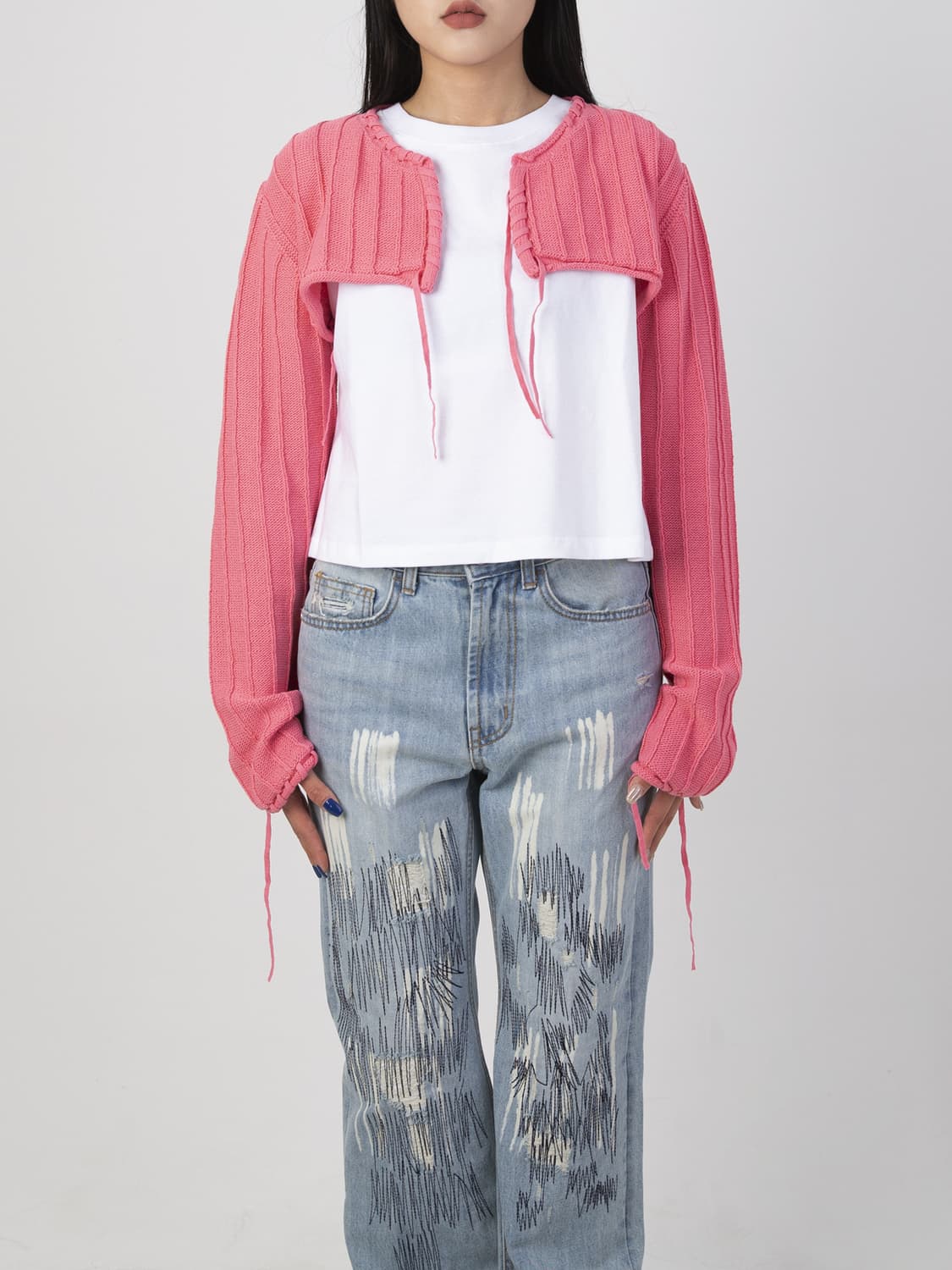 더오픈프로덕트 볼레로 가디건 상품이미지2