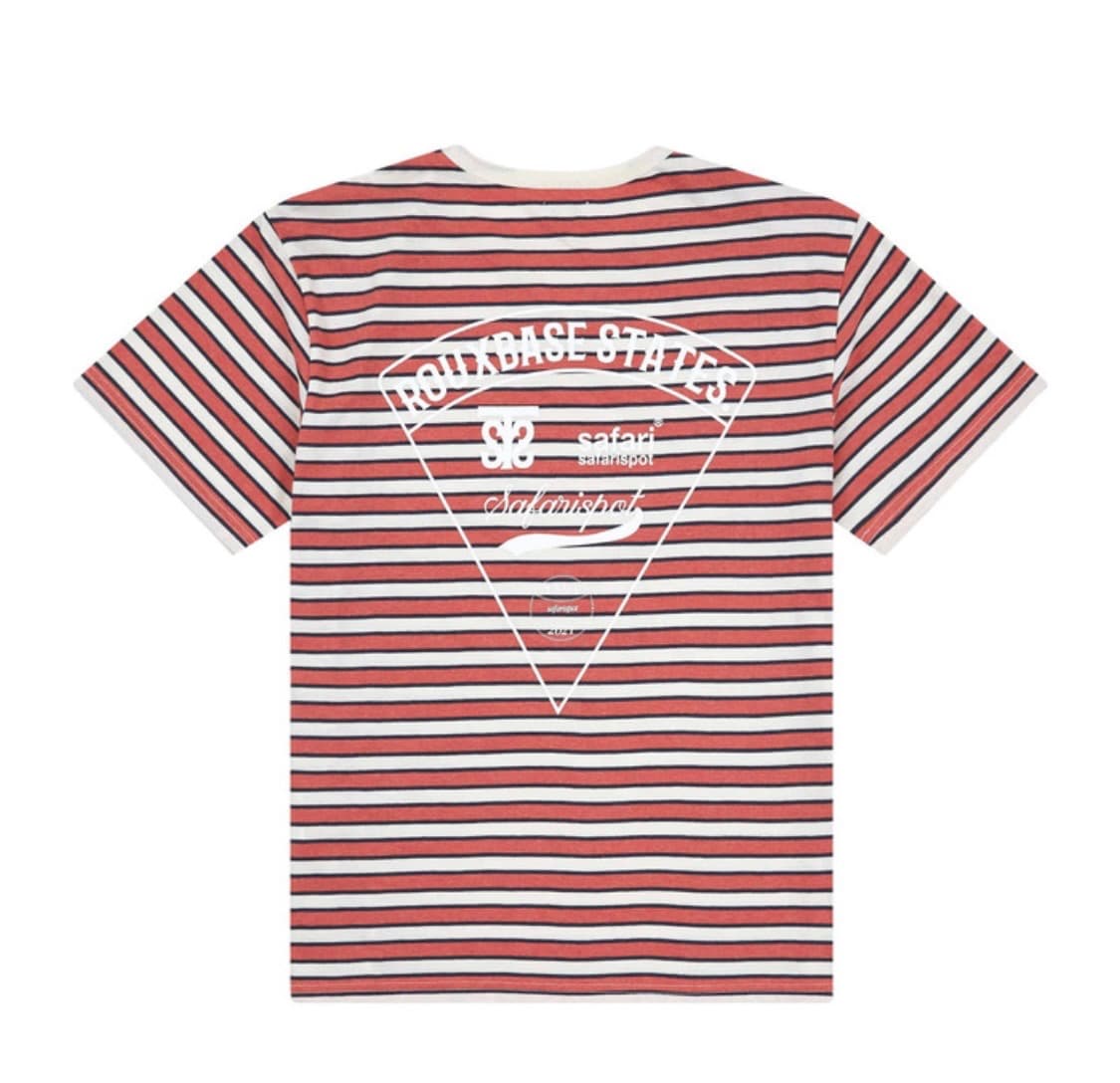 사파리스팟 피자 스트라이프 티셔츠 상품이미지2